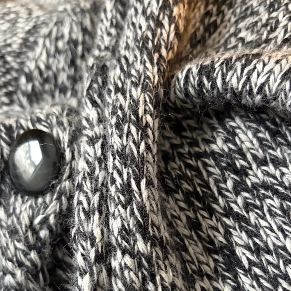 Talbots Women's Button Down Lambs Wool Marled Car… - image 11